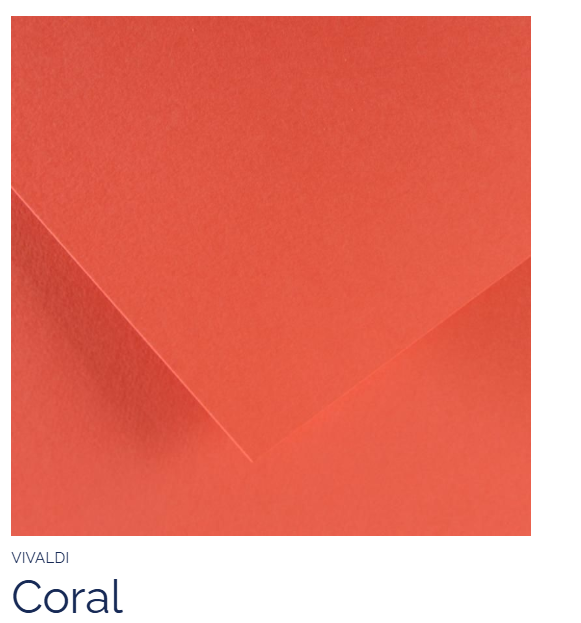 PAPEL CANSON CORAL 185GR FOLHA A4