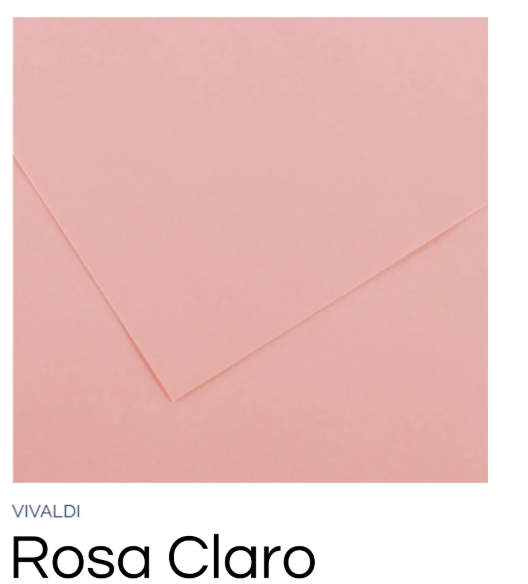 PAPEL CANSON ROSA CLARO 185GR FOLHA A4