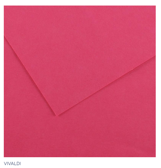 PAPEL CANSON ROSA ESCURO 185GR FOLHA A4