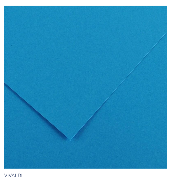 PAPEL CANSON AZUL MAR 185GR FOLHA A4