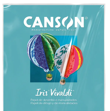 PAPEL CANSON AZUL TURQUESA 185GR FOLHA A4