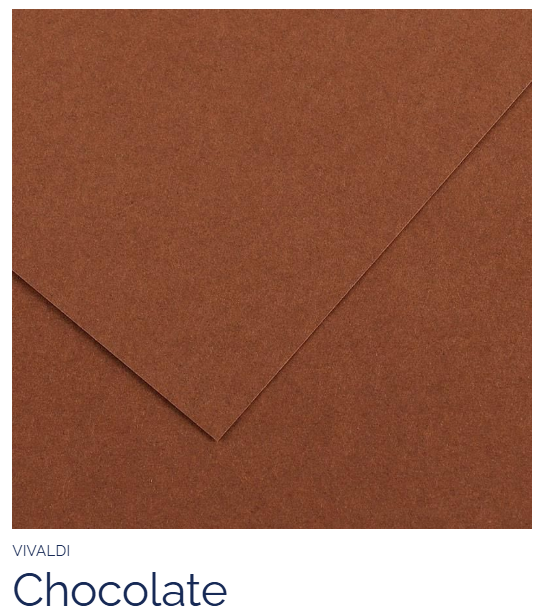 PAPEL CANSON CHOCOLATE 185GR FOLHA A4