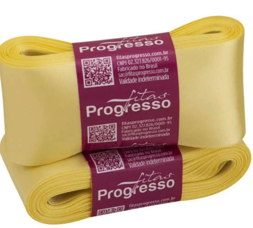 FITA CETIM PROGRESSO COR 242 AMARELO CANARIO - 10 MTS 