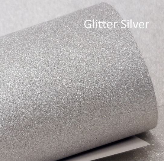 Papel Glitter Prata 180g A4 - UND  - Metallik