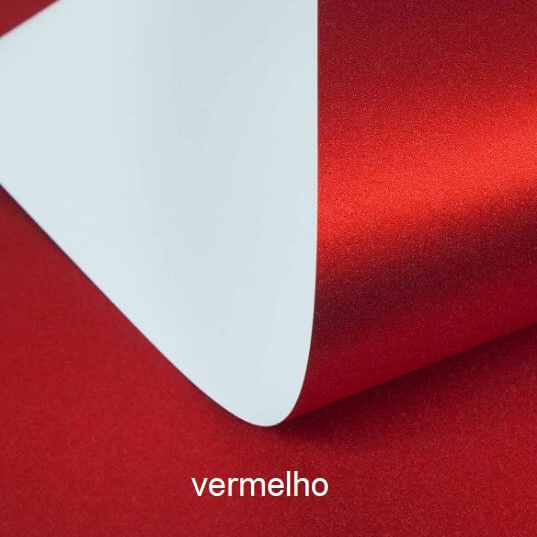 Papel Glitter vermelho 180g A4 - und- Metallik