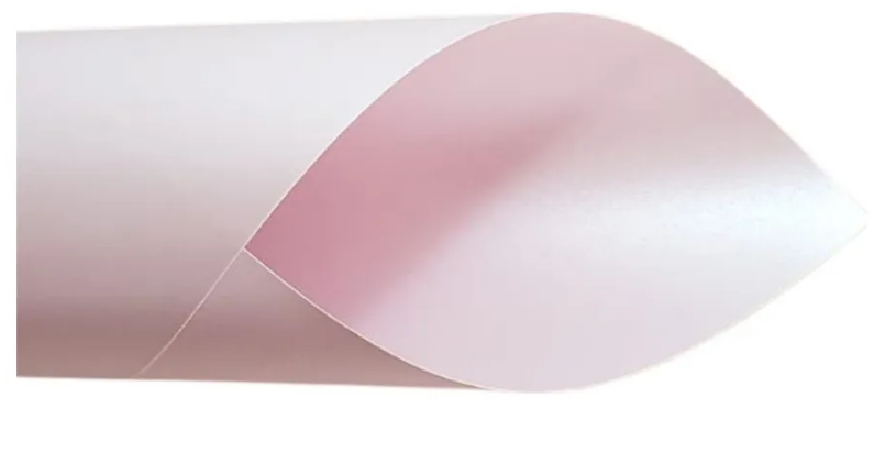 Papel Perolado rosa suave A4 - 180g - und - metallik