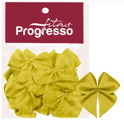 LAÇO L009 22MM PCT 12 UND COR 242 AMARELO CANARIO PROGRESSO                             