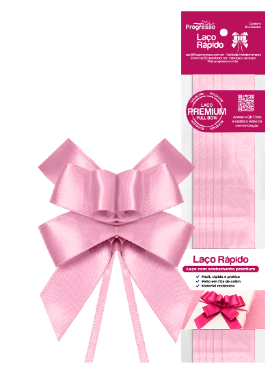 LAÇO RAPIDO COR 310 ROSA BB PCT PROGRESSO