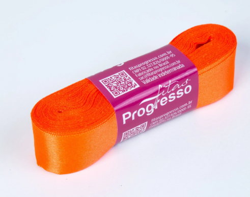 FITA CETIM PROGRESSO COR 278 LARANJA CITRICO                               
