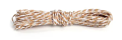 FIO DECORATIVO KRAFT E BRANCO 10M CROMUS                                       