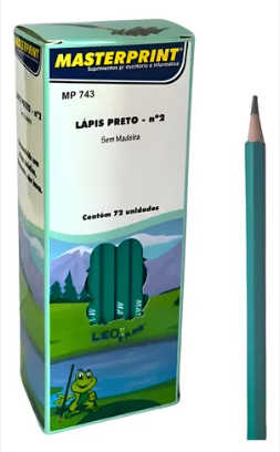 CAIXA LAPIS PRETO 72 UND MASTERPRINT                                     