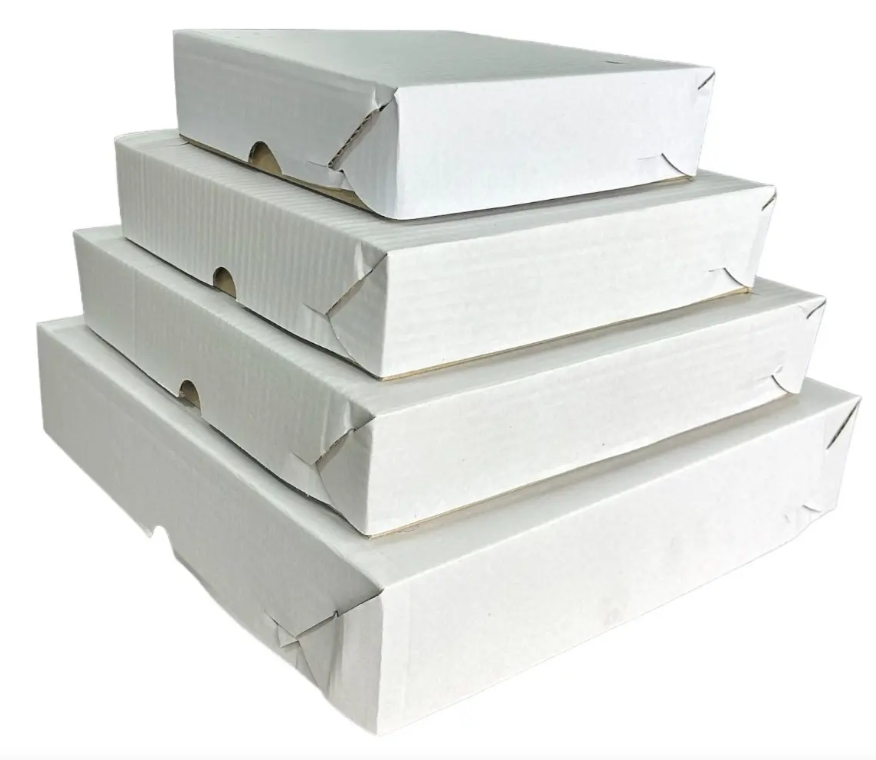 CAIXA PAPELAO QUADRADA BRANCA UND                                       