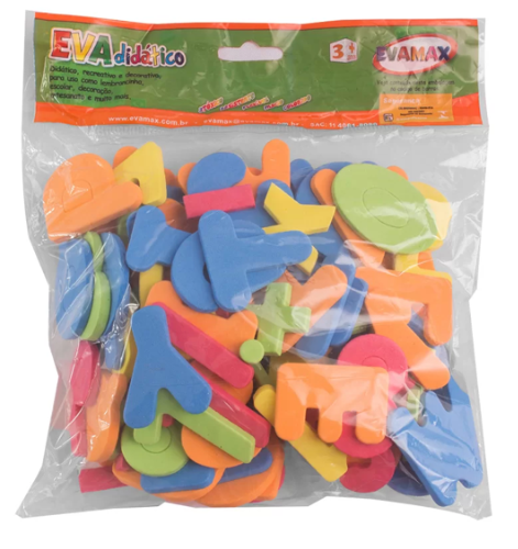 EVA DIDATICO ABC 5X5CM 93 PCS                                                  