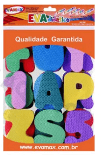 EVA DIDATICO LETRAS E NUMEROS BRINC BANHO