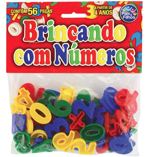 BRINCANDO COM NUMEROS 56 PCS   