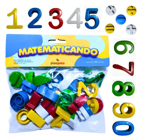 JOGO EDUCATIVO MATEMATICANDO 30 PEÇAS