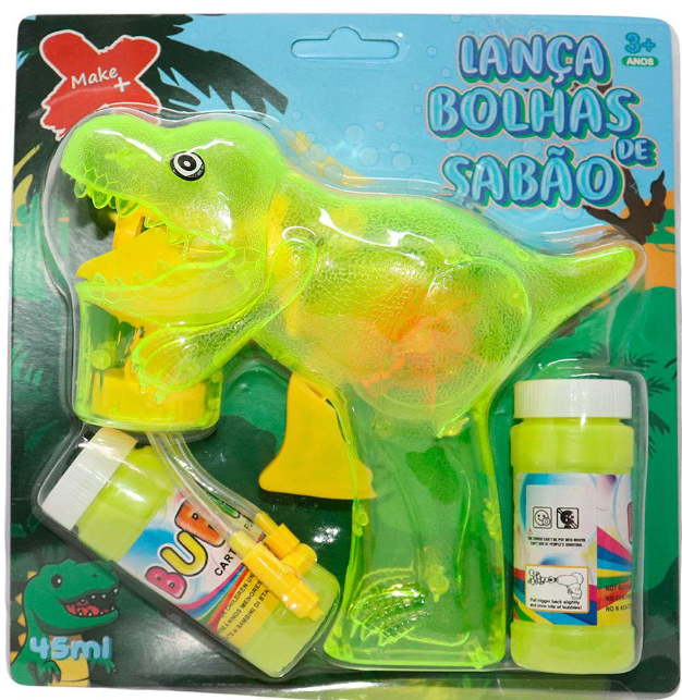 LANCA BOLHAS DINOSSAURO AUTOMATICO MAKE