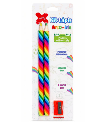 KIT LAPIS ARCO IRIS BLISTER 2UND MINA DE 5MM MAKE 