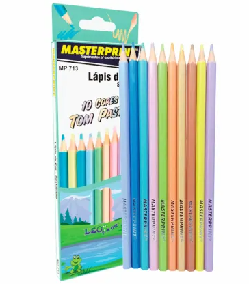 LAPIS DE COR TONS PASTEL 10 CORES  MASTEPRINT