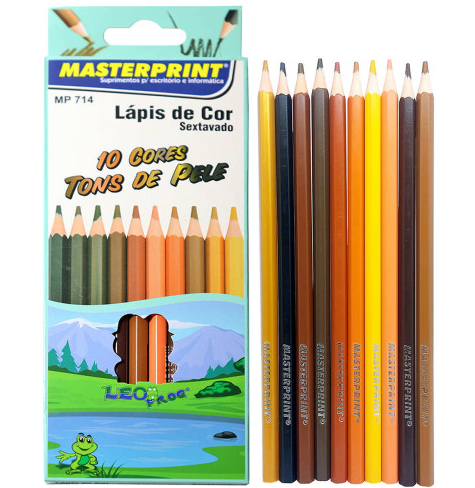 LAPIS DE COR TONS DE PELE 10 CORES  MASTEPRINT