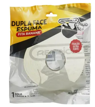 FITA BANANA DUPLA FACE ESPUMA RENDICOLLA 