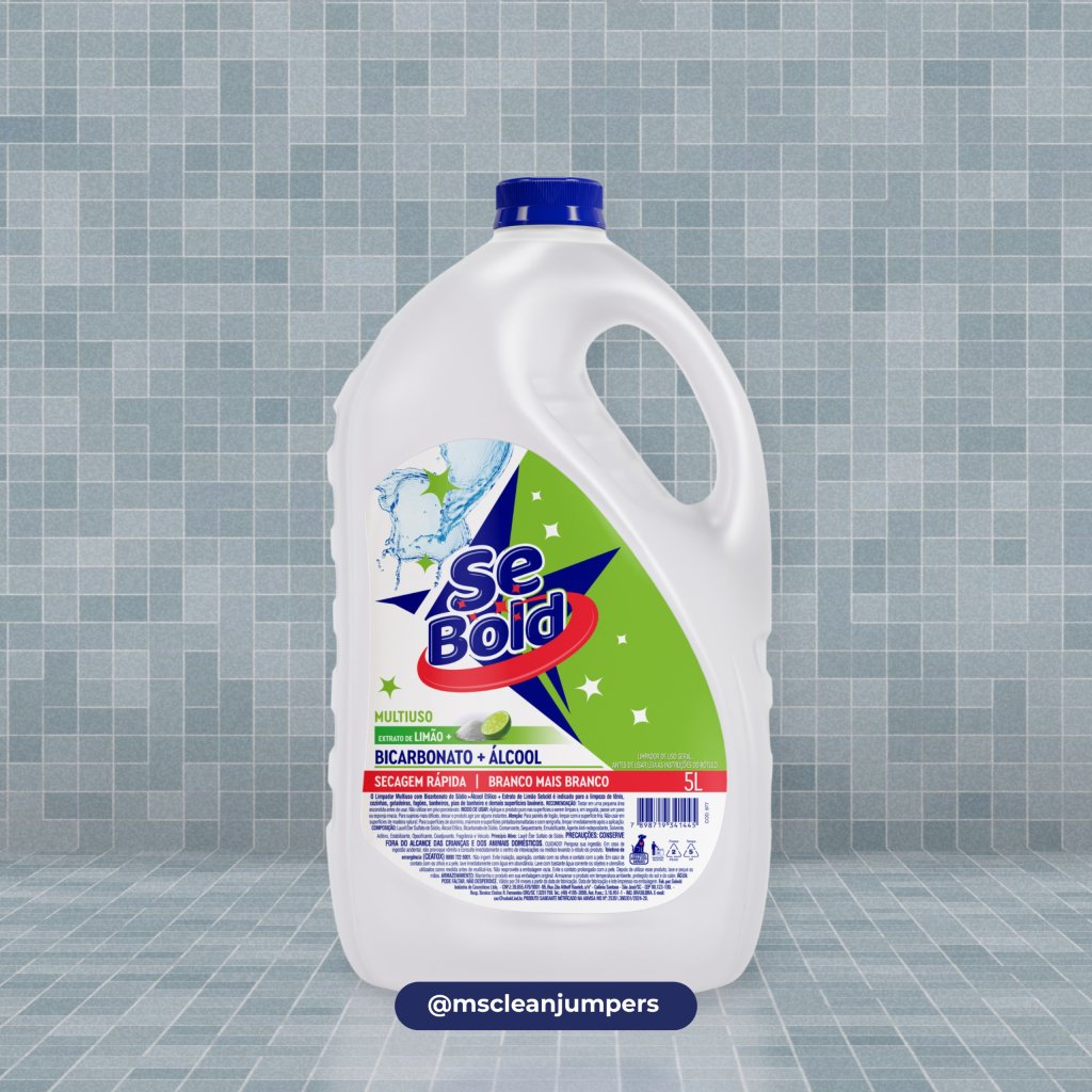 Multiuso de Limão com Bicarbonato + Álcool 5L Sebold