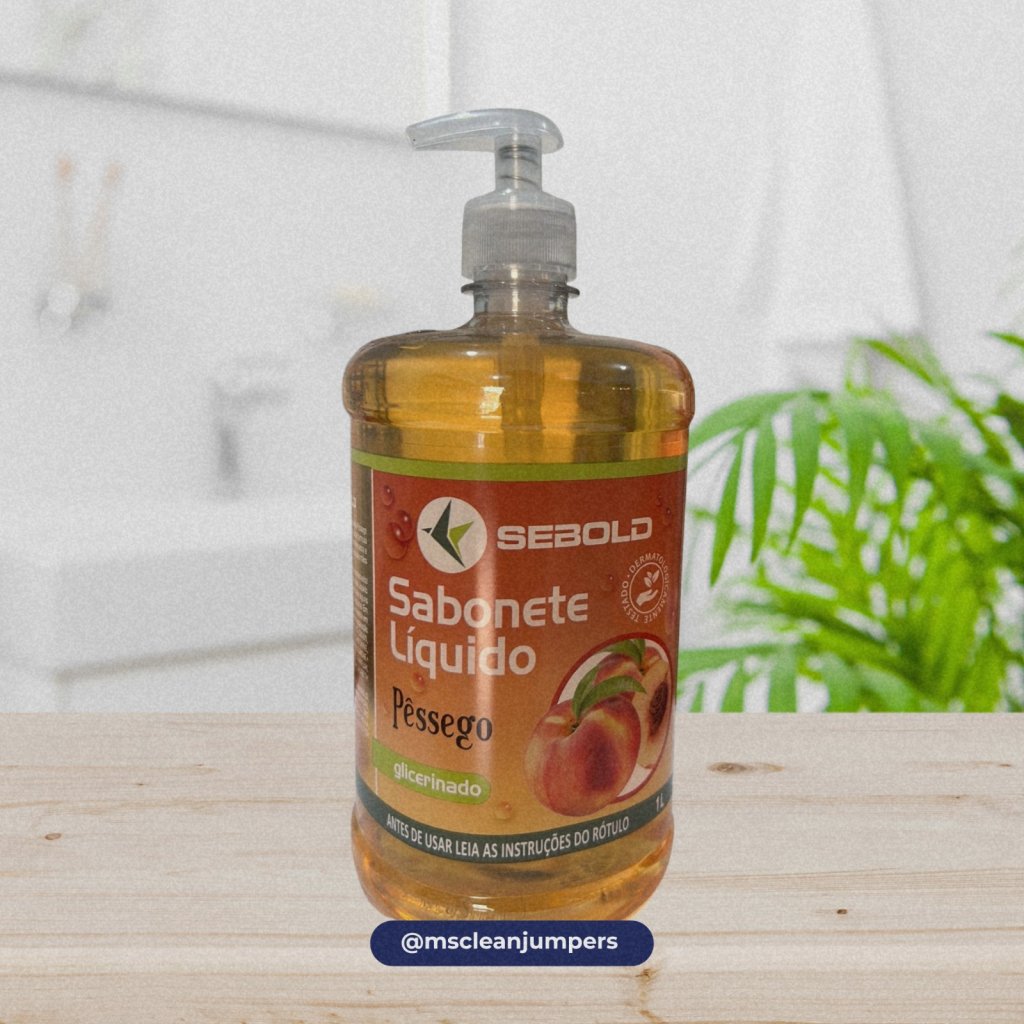 Sabonete Líquido Glicerinado de Pêssego 1L
