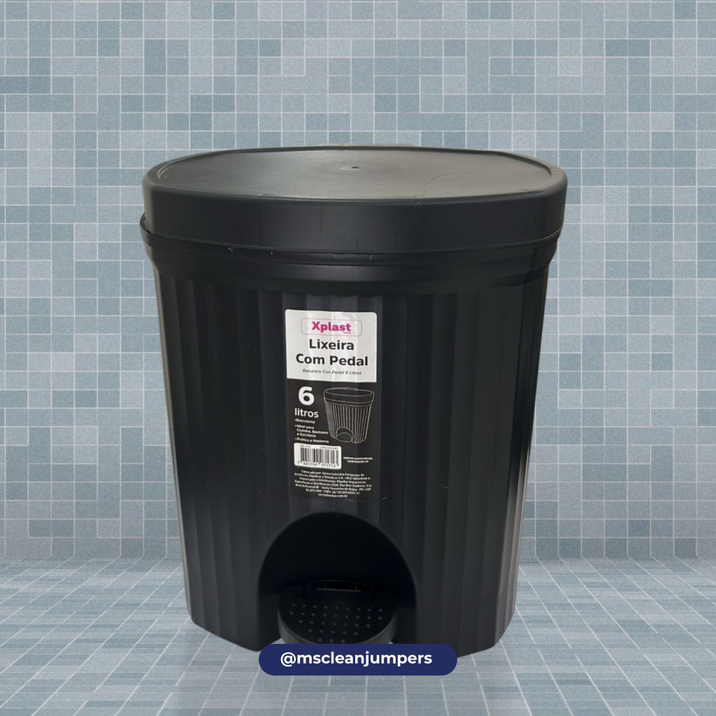 LIXEIRA COM PEDAL 6L