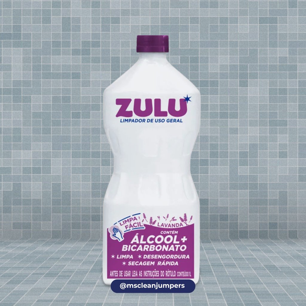 LIMPADOR COM ALCOOL ZULU LAVANDA C/ BICARBONATO 1L