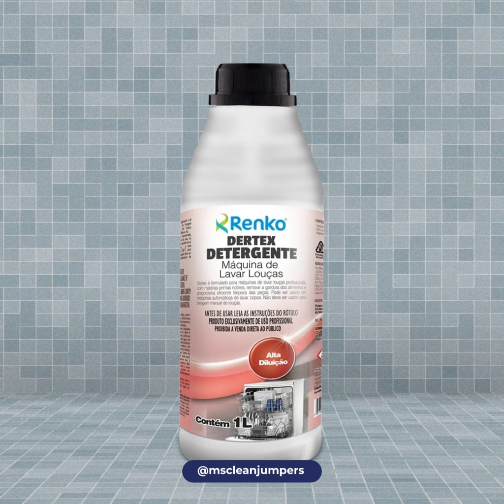DETERGENTE DERTEX MAQUINA DE LAVAR LOUÇA 1L