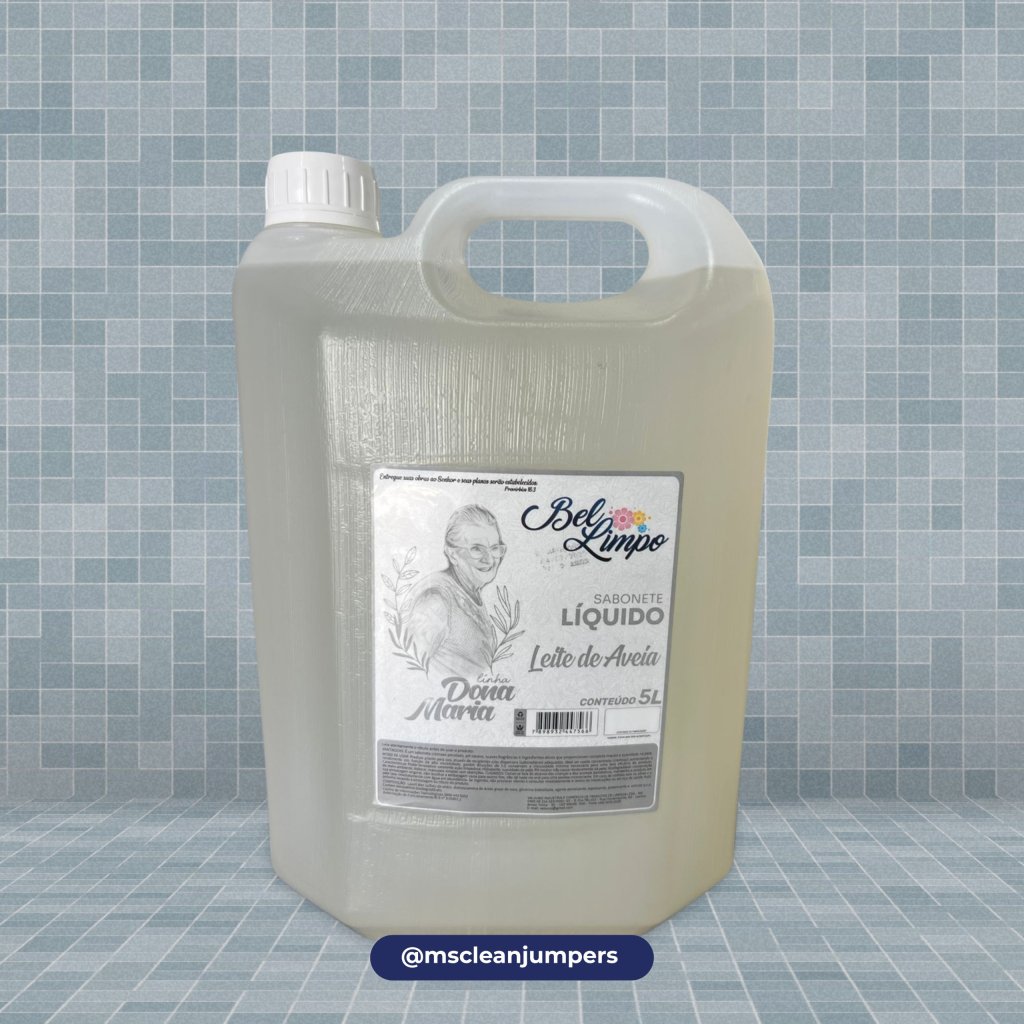 SABONETE LEITE E AVEIA - 5L BEL LIMPO