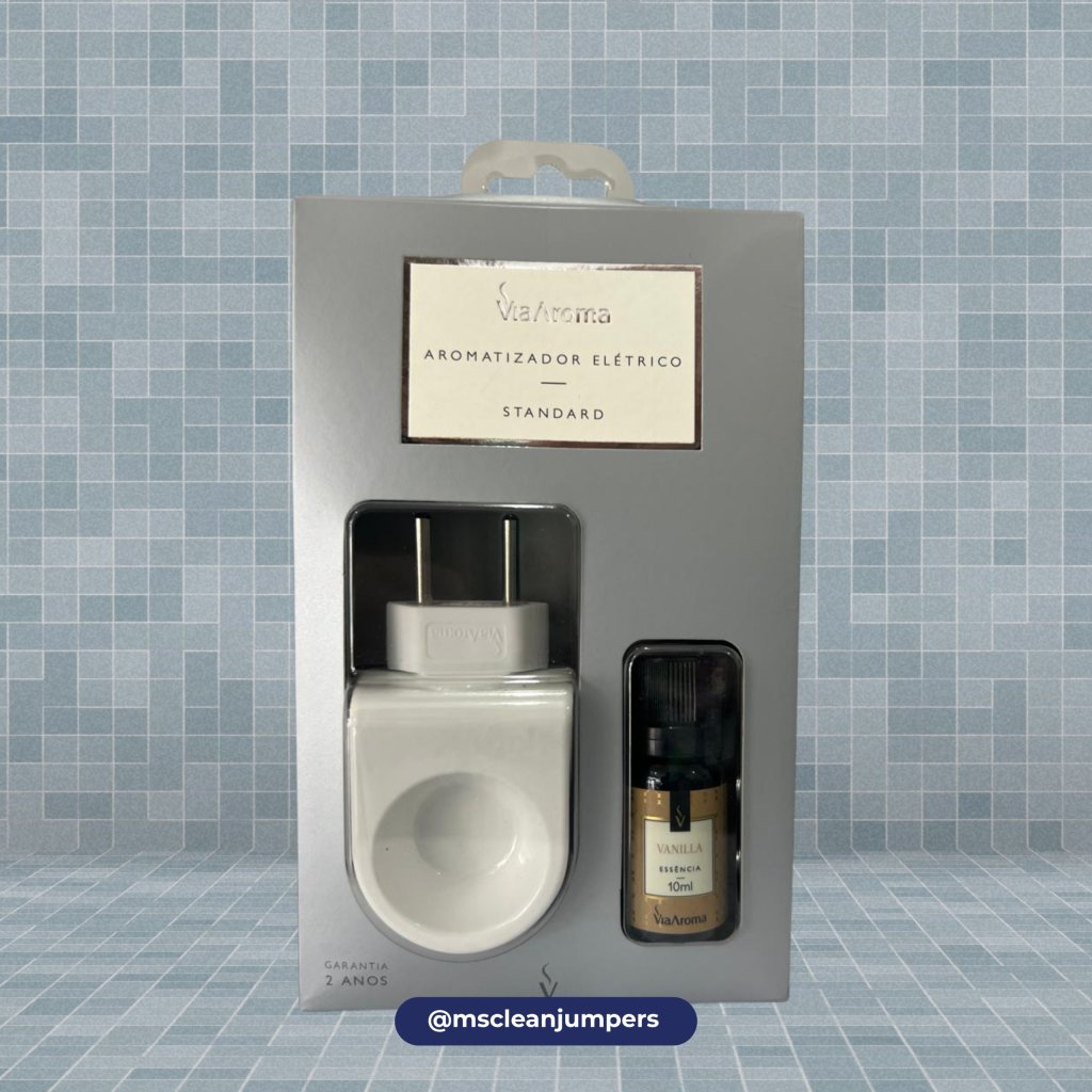 KIT DIFUSOR AROMAT. ELÉTRICO STANDARD + ESSÊNCIA VANILLA 10ML