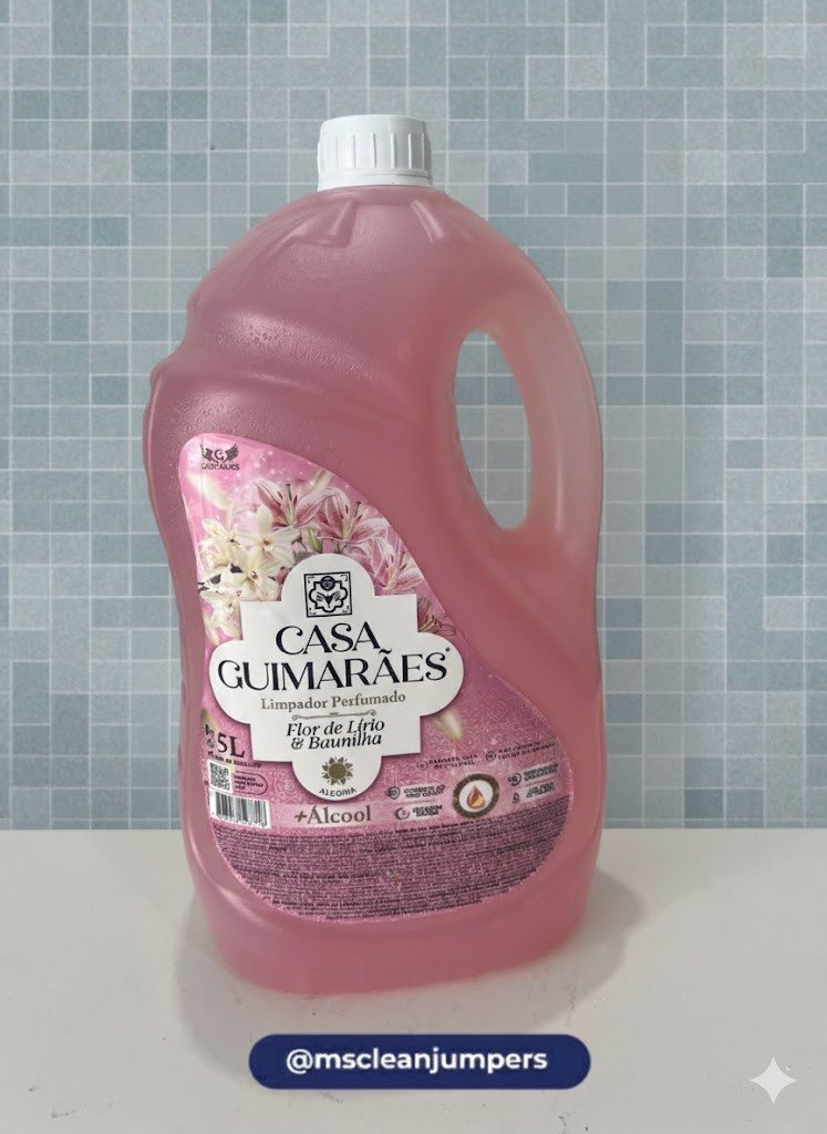 LIMPADOR C/ALCOOL CASA GUIMARAES FLOR DE LIRIOS E BAUNILHA 5L