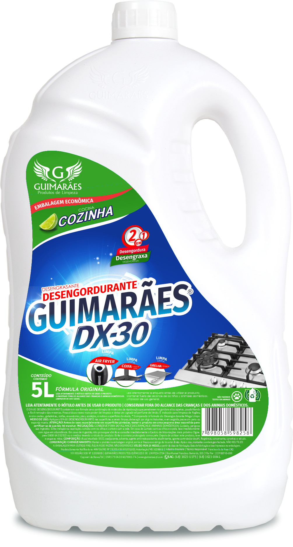 DESENGORDURANTE GUIMARAES DX-30 LIMAO 5L