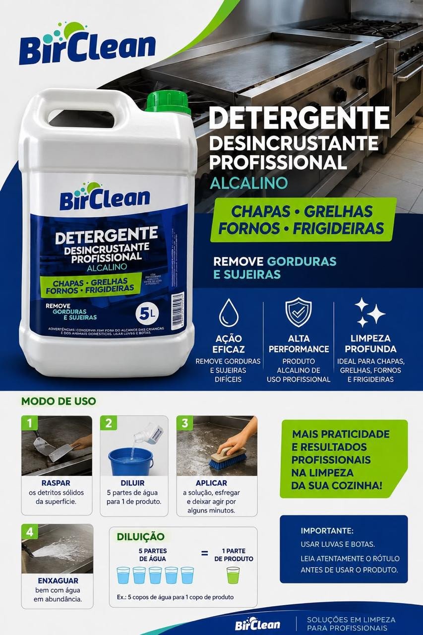 Detergente desengordurante Azulão 5L