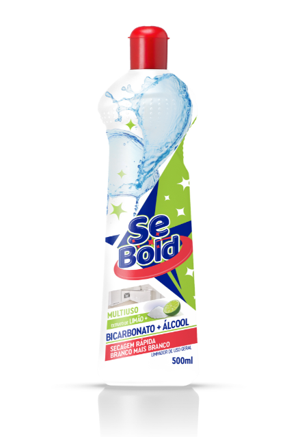 MULTIUSO SEBOLD C/ BICARBONATO + ÁLCOOL + EXTR. LIMÃO 500ML