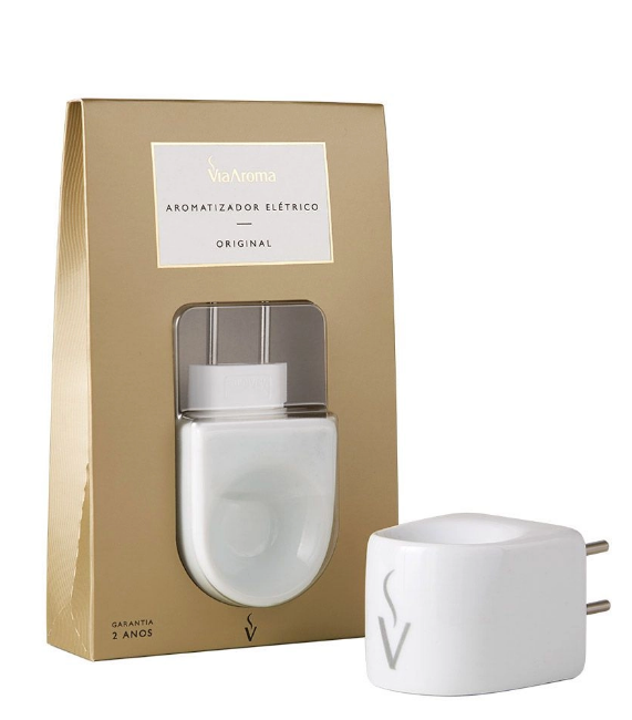 DIFUSOR AROMAT. ELÉTRICO - BRANCO (PORCELANA)