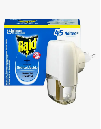 REPELENTE ELETR.RAID LIQ.45NOIT.BIVOLT