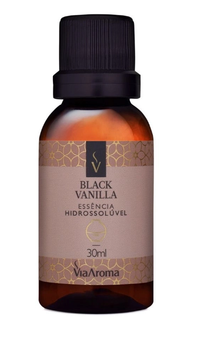 ESSENCIA HIDROSSOLUVEL VIA AROMA 30ML CLASSICA BLACK VANILLA