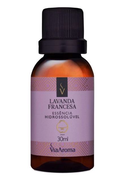 ESSENCIA HIDROSSOLUVEL VIA AROMA 30ML CLASSICA LAVANDA FRANCESA
