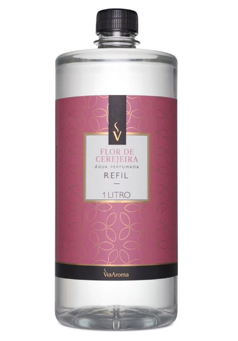 REFIL VIA AROMA 1LT AGUA PERF. CLASSICA FLOR DE CEREJEIRA