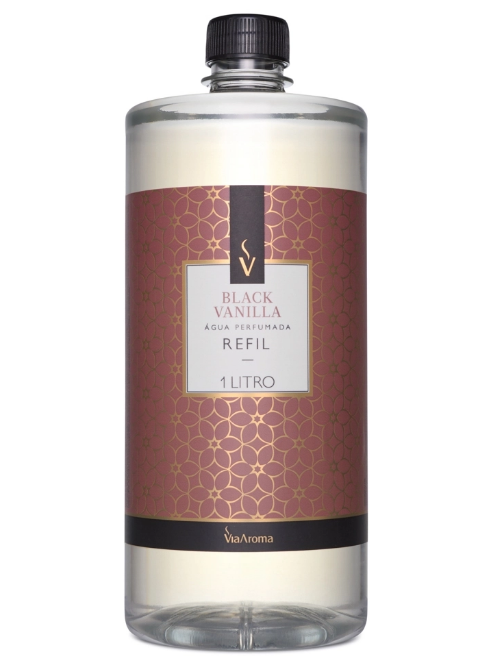 REFIL VIA AROMA 1LT AGUA PERF. CLASSICA BLACK VANILLA