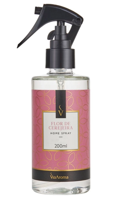HOME SPRAY 200ML VIA AROMA CLASSICA FLOR DE CEREJEIRA