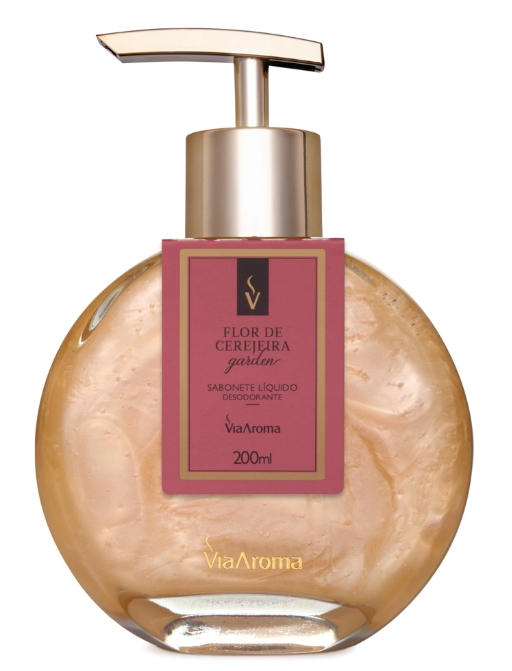 SABONETE LIQ. DESOD. 200ML CLASSICA FLOR DE CEREJEIRA GARDEN