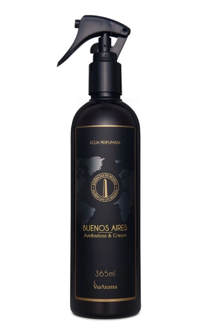 AGUA PERF. VIA AROMA 365ML MUNDO BUENOS AIRES AMENDOAS E CREAM
