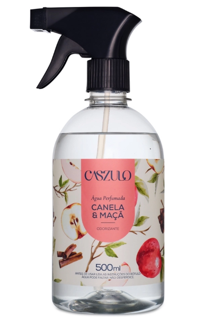 Água Perfumada Canela e Maçã Caszulo - 500ml
