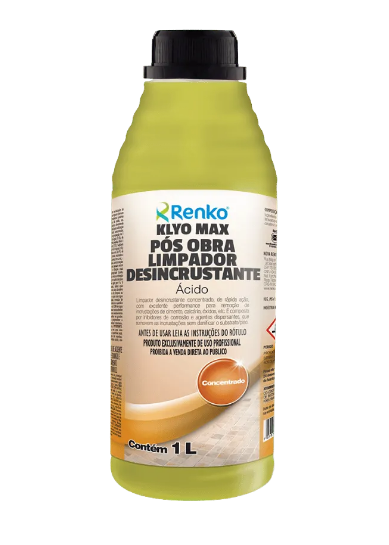 Klyo Max Limpador Desincrustante Acido Pos Obra Renko 1L