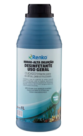 Mirax Desinfetante Alta Diluição Marine 1 Litro RENKO