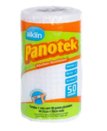 Panotek Alkin bobina c/ picote 50 unidades 20x21cm