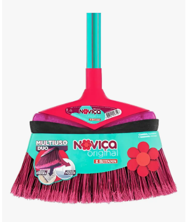 Vassoura Noviça Rosa Original